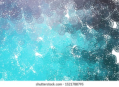 Light Pink, Blue vector background with curved lines. A shining illustration, which consists of curved lines. Pattern for your business design.
