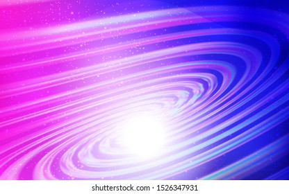 Light Pink, Blue vector background with galaxy stars. Shining colored illustration with bright astronomical stars. Smart design for your business advert.