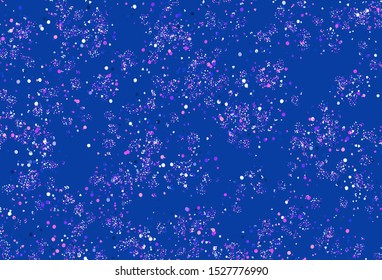 Light Pink, Blue vector background with abstract shapes. Decorative design in abstract style with random forms. Modern design for your business card.
