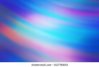 Light Pink, Blue vector background with curved lines. An elegant bright illustration with gradient. A new texture for your  ad, booklets, leaflets.