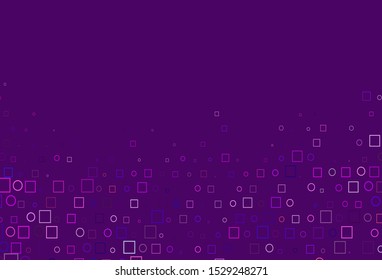 Light Pink, Blue vector background with circles, rectangles. Abstract illustration with colorful circles, rectangles. Pattern of water, rain drops.