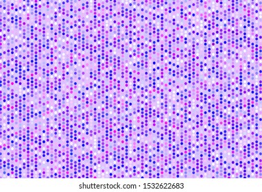 Light Pink, Blue vector background with spots. Blurred decorative design in abstract style with bubbles. Pattern for textures of wallpapers.