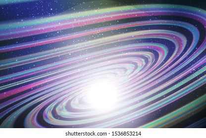 Light Pink, Blue vector background with galaxy stars. Blurred decorative design in simple style with galaxy stars. Pattern for astrology websites.