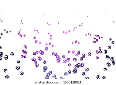 Light Pink, Blue vector background with bubbles. Abstract illustration with colored bubbles in nature style. Template for your brand book.