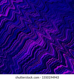 Light Pink, Blue vector background with wry lines. Colorful illustration in abstract style with bent lines. Pattern for websites, landing pages.