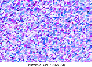 Light Pink, Blue vector background with bubbles. Blurred decorative design in abstract style with bubbles. Pattern for futuristic ad, booklets.