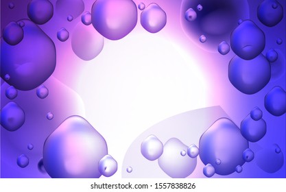 Light Pink, Blue vector background with curved circles. A completely new color illustration in memphis style. A completely new memphis design for your business.