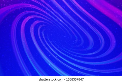 Light Pink, Blue vector background with galaxy stars. Modern abstract illustration with Big Dipper stars. Smart design for your business advert.