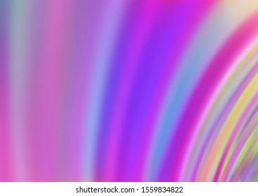 Light Pink, Blue vector background with bent lines. A completely new color illustration in marble style. Pattern for your business design.