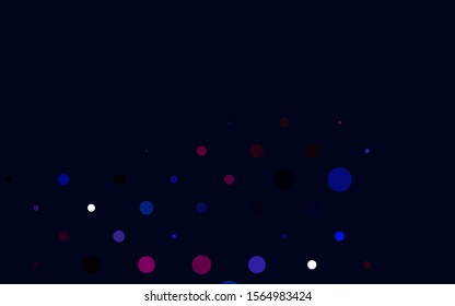 Light Pink, Blue vector background with bubbles. Illustration with set of shining colorful abstract circles. Pattern for ads, leaflets.