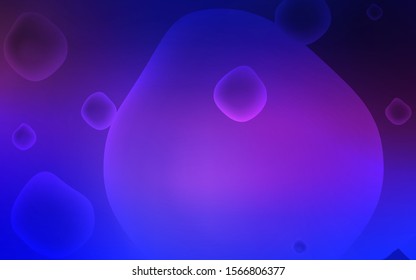 Light Pink, Blue vector background with lava shapes. Brand-new colored illustration in memphis style with gradient. A completely new template for your business design.
