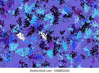 Light Pink, Blue vector background with abstract shapes. Decorative design in abstract style with random forms. Best smart design for your business.