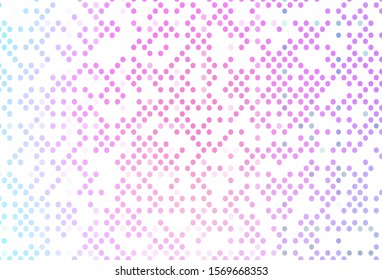 Light Pink, Blue vector background with bubbles. Blurred decorative design in abstract style with bubbles. Completely new template for your brand book.