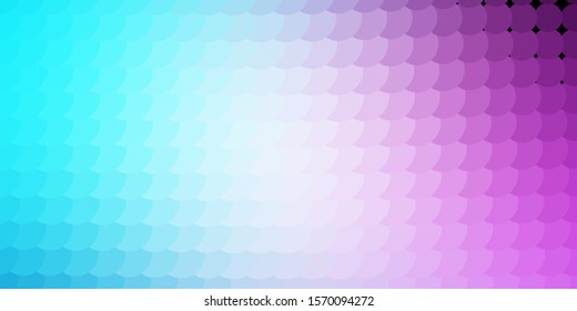 Light Pink, Blue vector background with bubbles. Modern abstract illustration with colorful circle shapes. Pattern for booklets, leaflets.