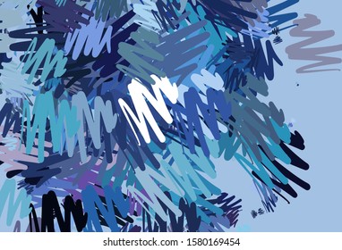 Light Pink, Blue vector background with stright stripes. Shining colored illustration with sharp stripes. Template for your beautiful backgrounds.