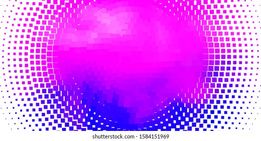 Light Pink, Blue vector background with rectangles. Modern design with rectangles in abstract style. Template for cellphones.