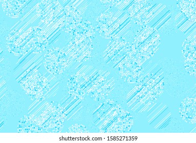 Light Pink, Blue vector background with spots. Beautiful colored illustration with blurred circles in nature style. Pattern for ads, leaflets.