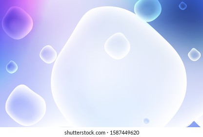 Light Pink, Blue vector background with abstract circles. Colorful illustration in abstract memphis style with gradient. A new texture for your  ad, booklets, leaflets.