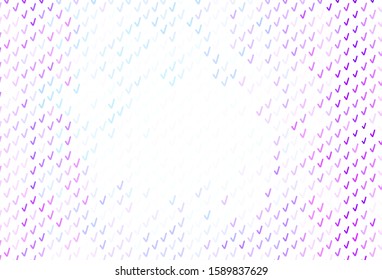 Light Pink, Blue vector background with wry lines. Glitter abstract illustration with wry lines. The best colorful design for your business.
