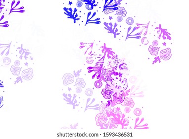 Light Pink, Blue vector background with abstract shapes. Illustration with colorful gradient shapes in abstract style. Modern design for your business card.