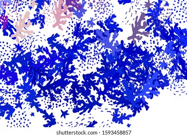 Light Pink, Blue vector background with abstract shapes. Illustration with colorful gradient shapes in abstract style. Background for a cell phone.