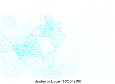 Light Pink, Blue vector background with polygonal style with circles. Circles, lines on abstract background with colorful gradient. Pattern for websites.