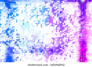 Light Pink, Blue vector background with bubbles. Blurred decorative design in abstract style with bubbles. Pattern for futuristic ad, booklets.