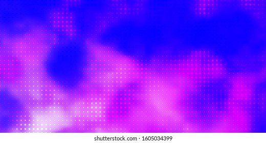 Light Pink, Blue vector background with spots. Modern abstract illustration with colorful circle shapes. Design for posters, banners.