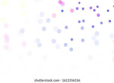 Light Pink, Blue vector background with beautiful snowflakes. Shining colorful illustration with snow in christmas style. Pattern for new year websites.