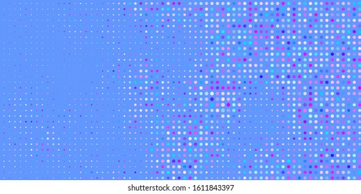 Light Pink, Blue vector background with bubbles. Glitter abstract illustration with colorful drops. New template for a brand book.