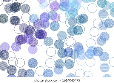 Light Pink, Blue vector background with spots. Abstract illustration with colored bubbles in nature style. Pattern for beautiful websites.
