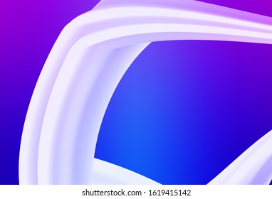 Light Pink, Blue vector background with wry lines. Creative illustration in halftone style with gradient. The best colorful design for your business.