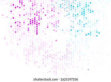 Light Pink, Blue vector background with spots. Blurred bubbles on abstract background with colorful gradient. Pattern for beautiful websites.