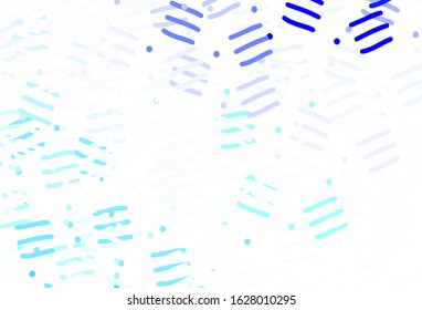 Light Pink, Blue vector background with stright stripes. Glitter abstract illustration with colorful sticks. Pattern for your busines websites.
