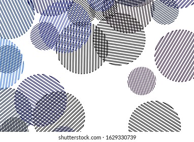 Light Pink, Blue vector background with spots. Blurred bubbles on abstract background with colorful gradient. Design for your business advert.