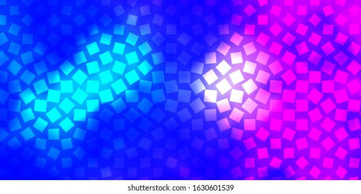 Light Pink, Blue vector background in polygonal style. New abstract illustration with rectangular shapes. Pattern for commercials, ads.