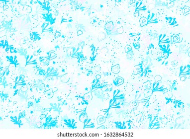 Light Pink, Blue vector background with abstract shapes. Modern abstract illustration with colorful random forms. Background for a cell phone.
