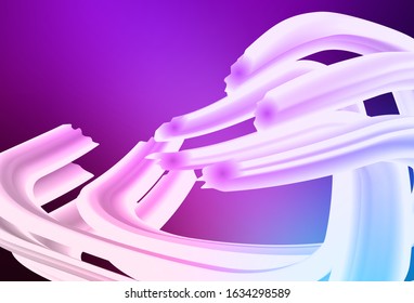 Light Pink, Blue vector background with wry lines. Colorful illustration in simple style with gradient. Abstract design for your web site.