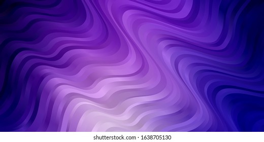 Light Pink, Blue vector background with bows. Illustration in halftone style with gradient curves. Best design for your posters, banners.