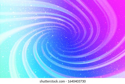 Light Pink, Blue vector background with astronomical stars. Space stars on blurred abstract background with gradient. Smart design for your business advert.
