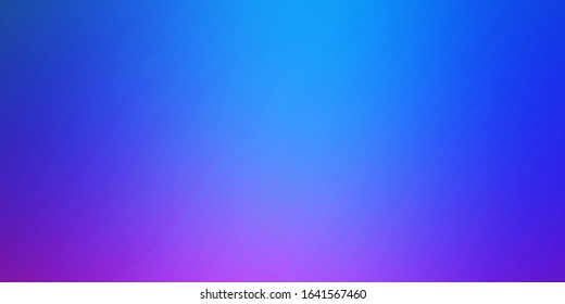 Light Pink, Blue vector background with bent lines. Colorful geometric sample with gradient curves.  Pattern for business booklets, leaflets