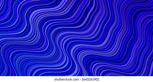 Light Pink, Blue vector background with bent lines. Bright sample with colorful bent lines, shapes. Pattern for booklets, leaflets.