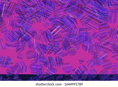 Light Pink, Blue vector background with bubbles. Illustration with set of shining colorful abstract circles. Pattern for beautiful websites.