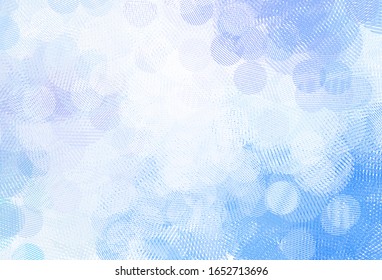 Fondo vectorial azul rosa claro con puntos. Dibujo abstracto moderno con gotas de agua coloridas. Patrón para texturas de papel pintado.