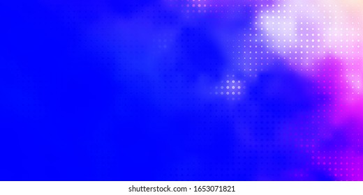 Light Pink, Blue vector background with bubbles. Illustration with set of shining colorful abstract spheres. Pattern for websites.