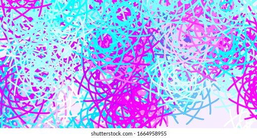 Light Pink, Blue vector background with random forms. Colorful abstract forms with gradient in simple style. Background for cell phones.