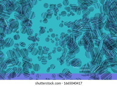 Light Pink, Blue vector background with bubbles. Beautiful colored illustration with blurred circles in nature style. New template for your brand book.