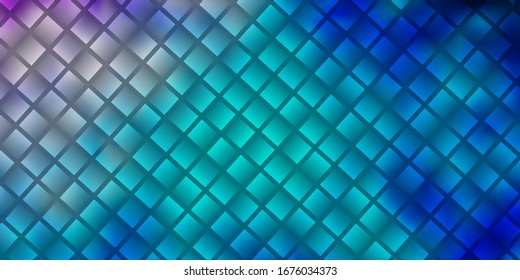Light Pink, Blue vector background in polygonal style. Modern design with rectangles in abstract style. Best design for your ad, poster, banner.