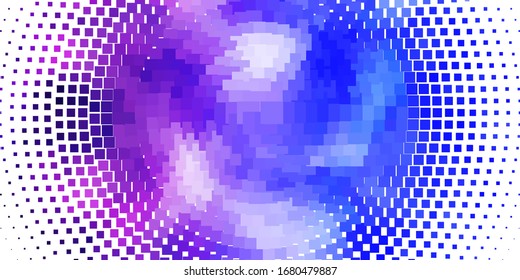 Light Pink, Blue vector background with rectangles. Abstract gradient illustration with rectangles. Pattern for commercials, ads.
