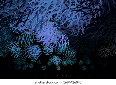 Light Pink, Blue vector background with wry lines. Shining colorful illustration in simple style. Brand new design for your ads, poster, banner.